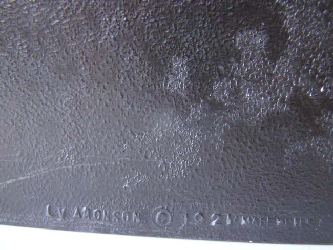 An attractive and rare pair of Abraham Lincoln profile bookends made by L.V. Aronson in 1921 — image 3
